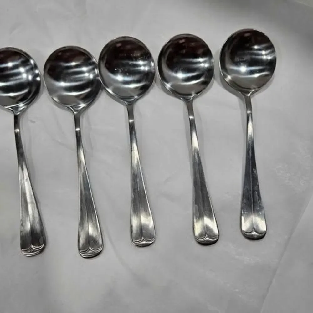 Leonard Stainless Steel Soup Spoons Set of 8